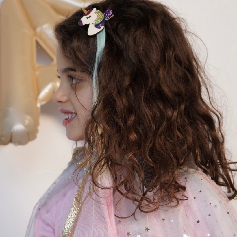 Rainbow Hair Extension Clip