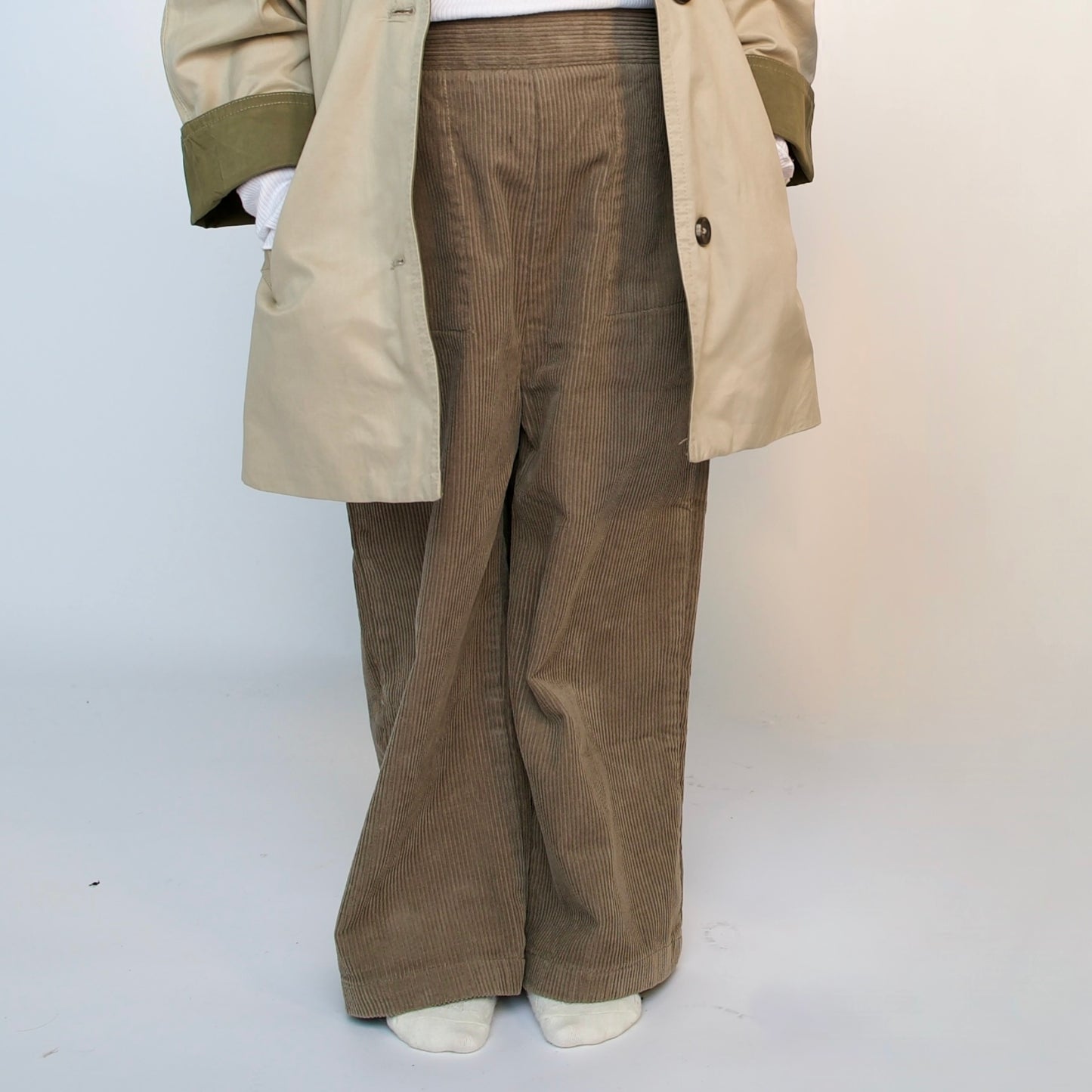 Taupe Corduroy Trousers