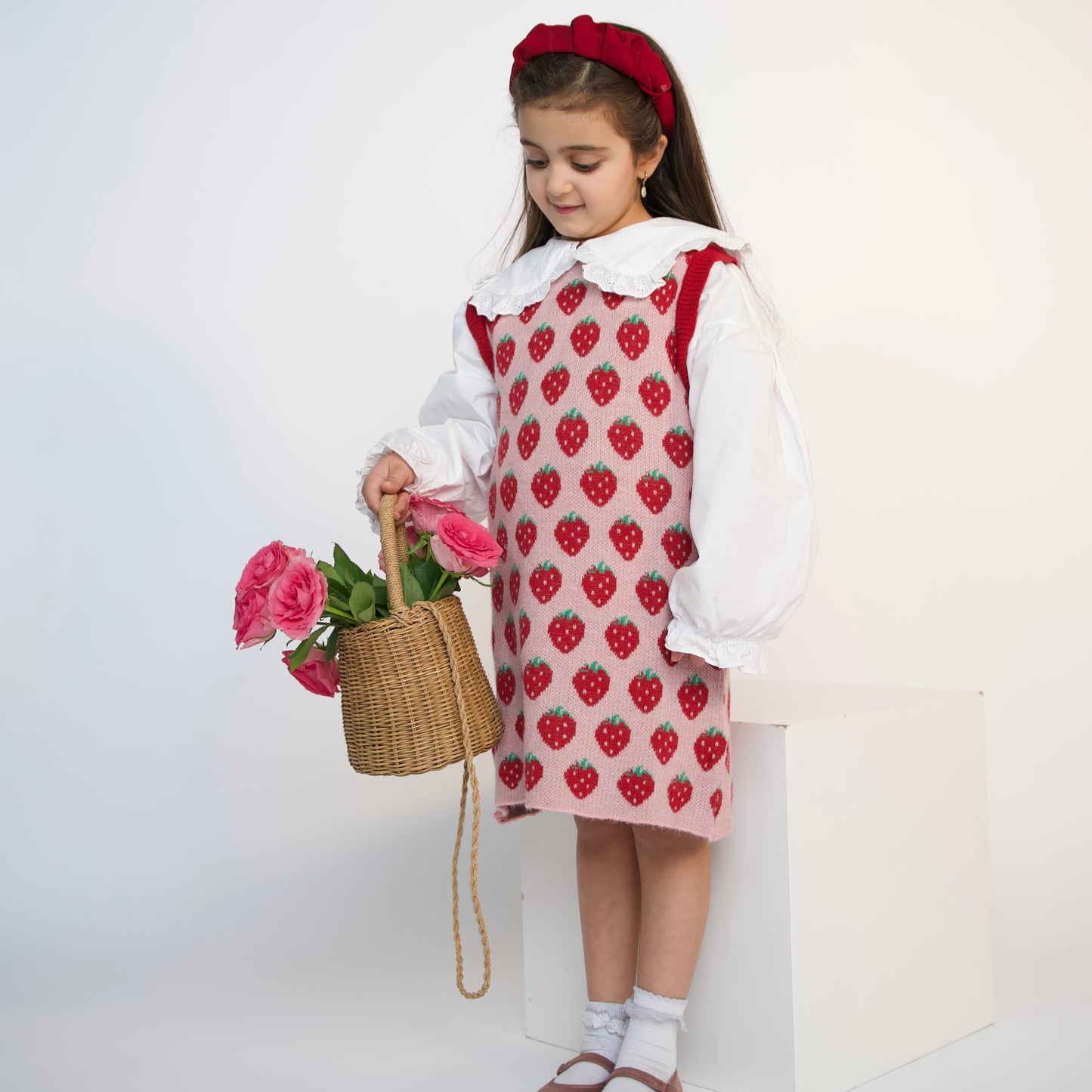 Fresa Strawberry Knit Dress